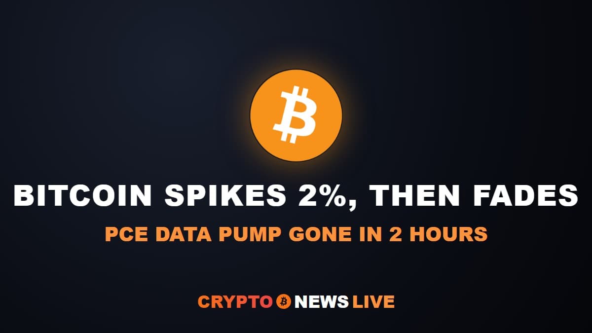 PCE Inflation Data Lifted Bitcoin 2%, Then BEA's Fine Print Hit